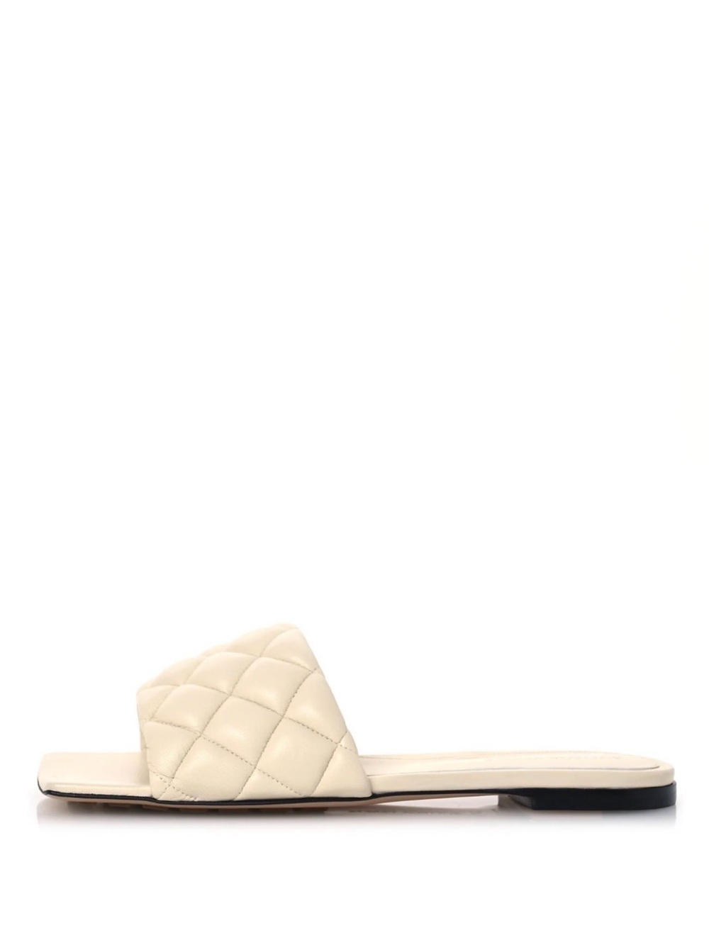 Quilted Slide Sandal - Cream